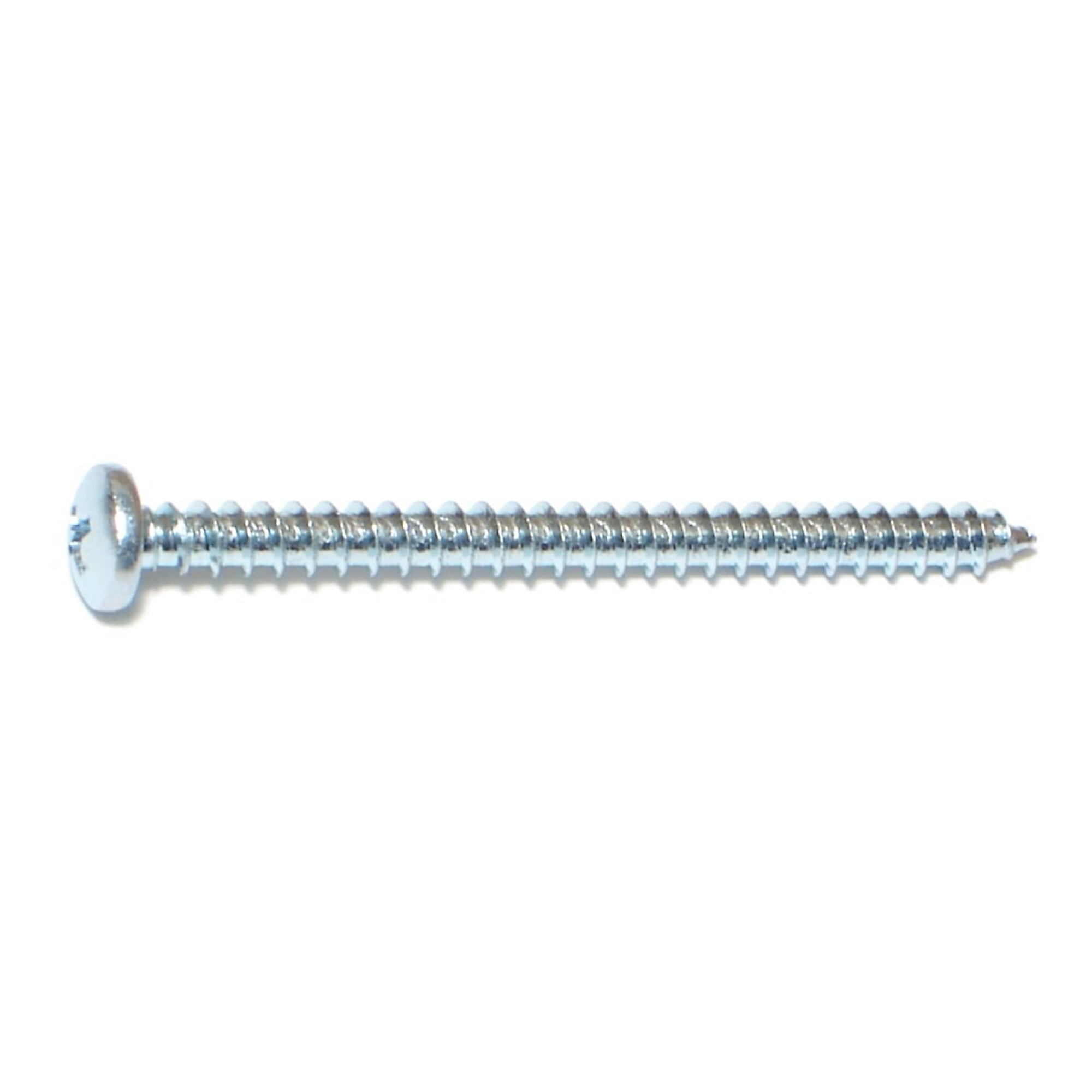 Midwest Fastener Phillips Pan Head Sheet Metal Screws - #10 x 2 1/2in., Zinc Plated Steel, 100 Pcs, Model# 03276